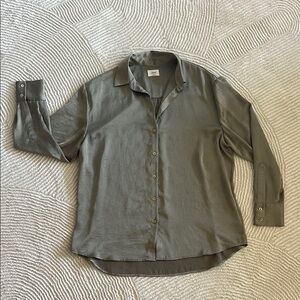 Wilfred Gray Blouse Soft Fabric Relaxed Fit